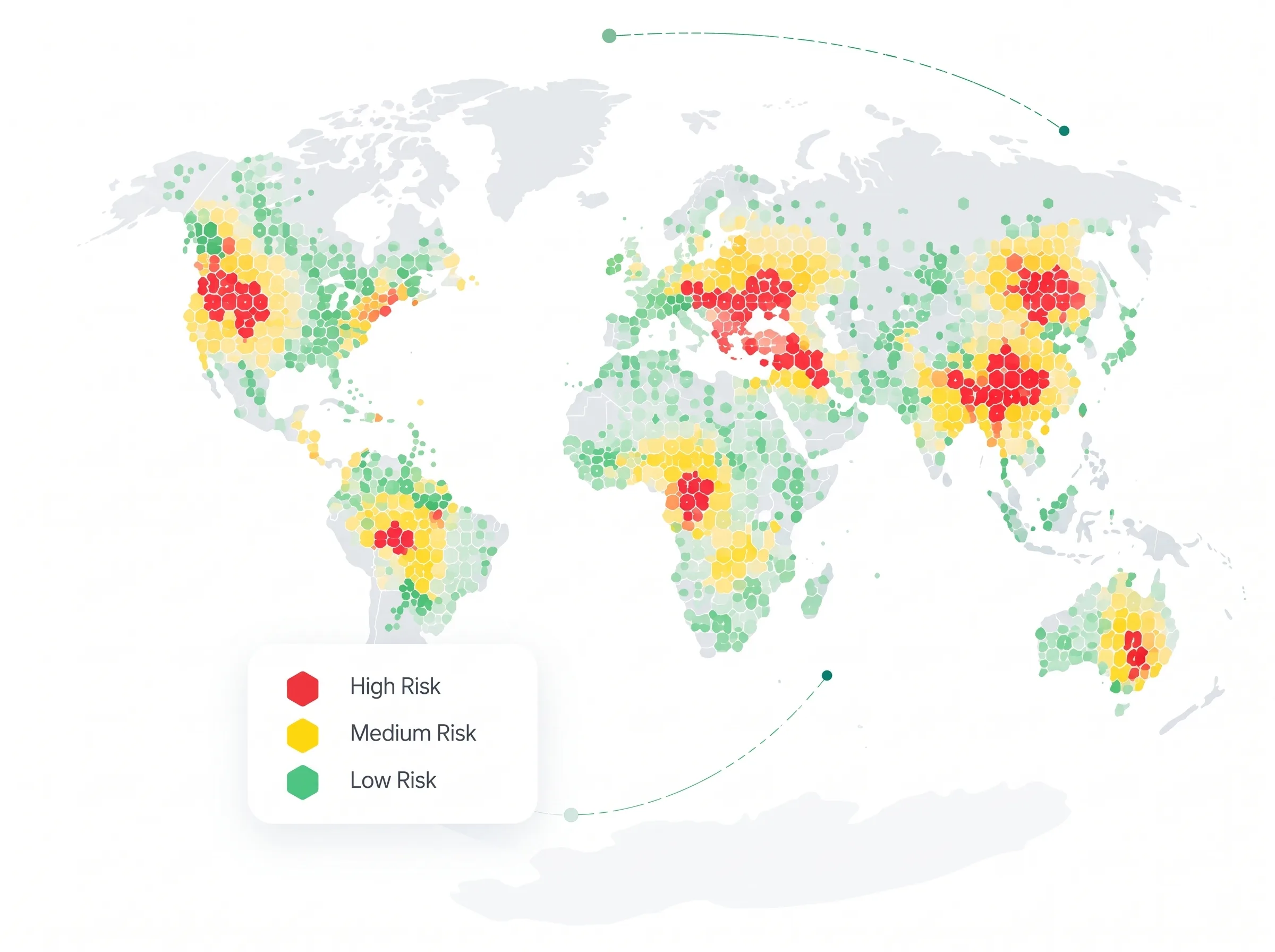 Color-Coded Risk Visualization visual.